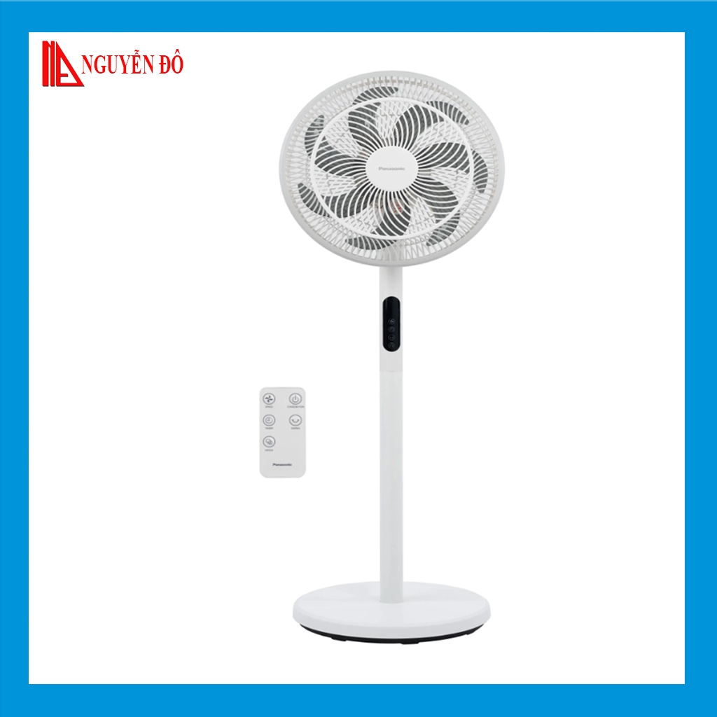 Quạt đứng Panasonic F-30JLV 2 trong 1 công suất 20w động cơ DC, có 2 màu trắng và xám điều khiển từ xa bằng remote