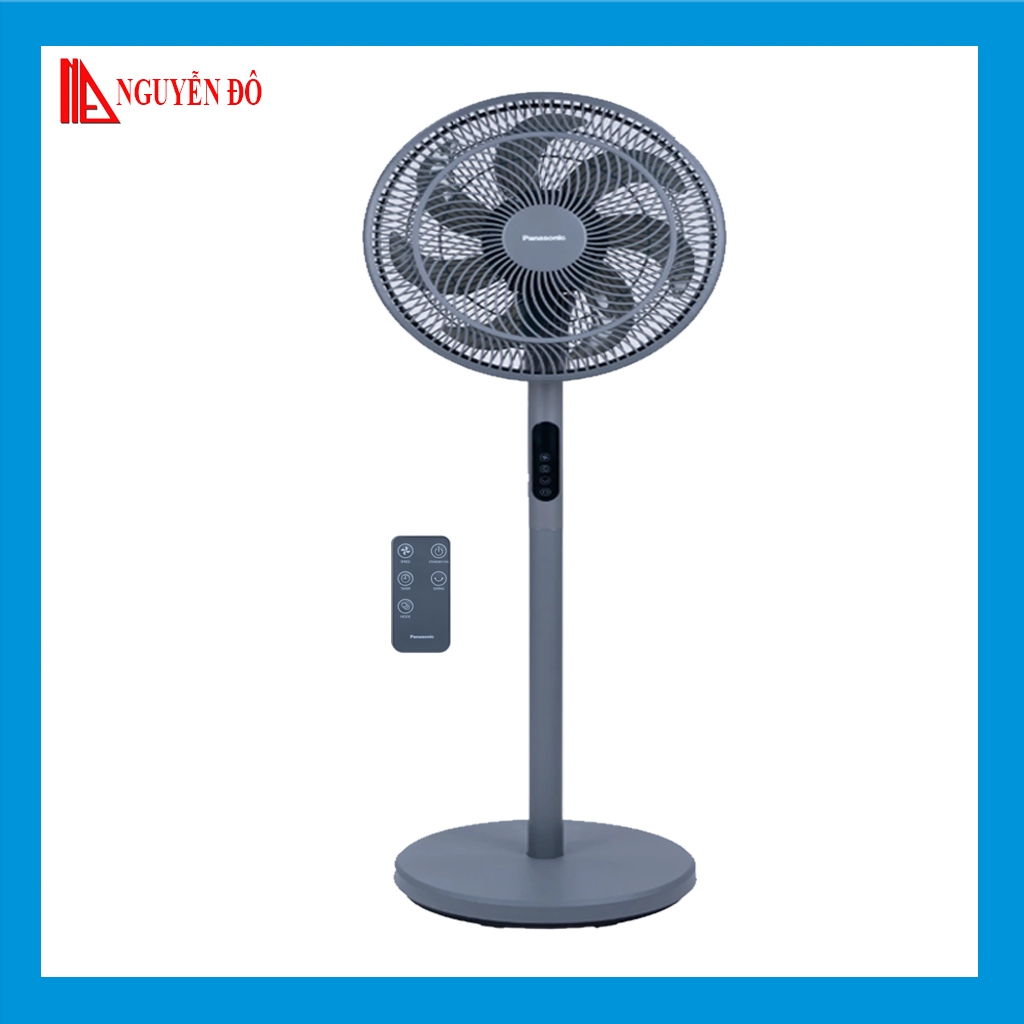 Quạt đứng Panasonic F-30JLV 2 trong 1 công suất 20w động cơ DC, có 2 màu trắng và xám điều khiển từ xa bằng remote