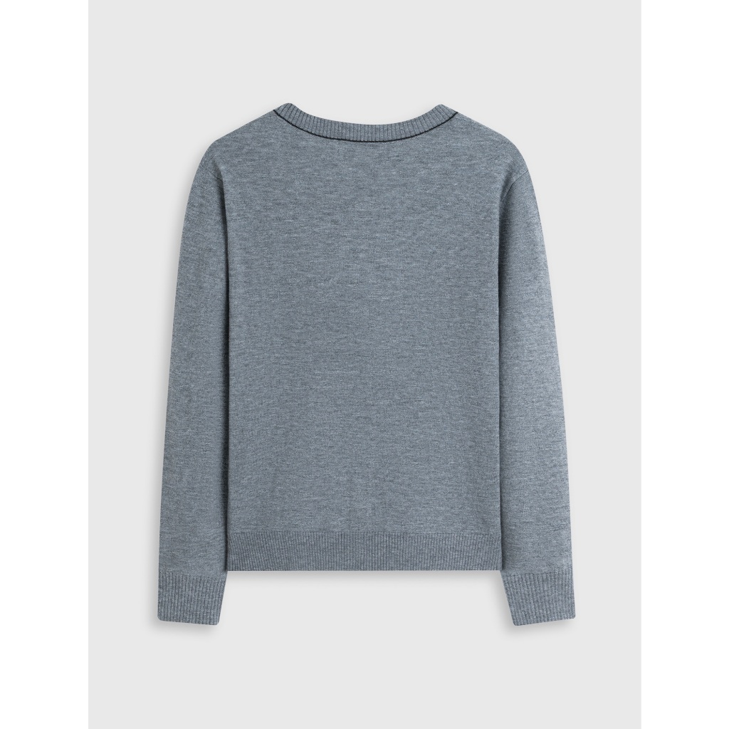 Áo len nữ CANIFA cardigan mỏng dài tay cổ tròn 6TC25W005