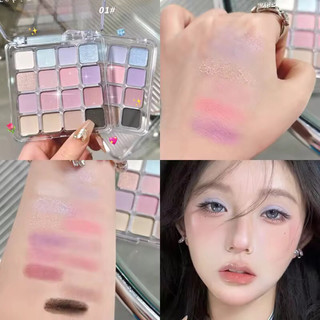 Phấn Mắt Lì Màu Lấp Lánh Màu Đất Chống Thấm Nước Lâu Trôi Trang Điểm Dạng Pallet