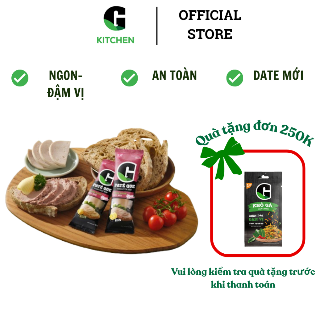 [Mua Sỉ] Hộp 18 que Pate G Kitchen vị nguyên bản 40g [Giao HCM]
