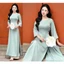 Áo Dài Cách Tân Dáng Suông Nữ Mẫu Áo Dài Nữ Đẹp Chất Vải Lụa Tuyết Co Giãn Nhẹ Đi Lễ Chùa Sự Kiện T1497G