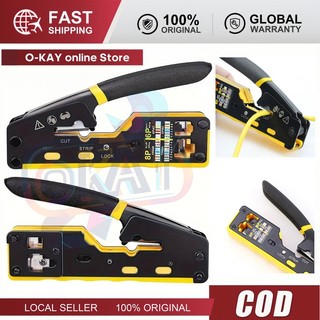 Dụng Cụ Cắt Và Bấm Mạng RJ45 8P8C Cho Cat6 Cat5 Cat5e Kìm Cắt Dây Ethernet Đa Năng