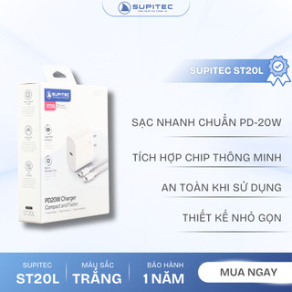 Bộ sạc nhanh PD 27W (C to L) Supitec SE/ST20L