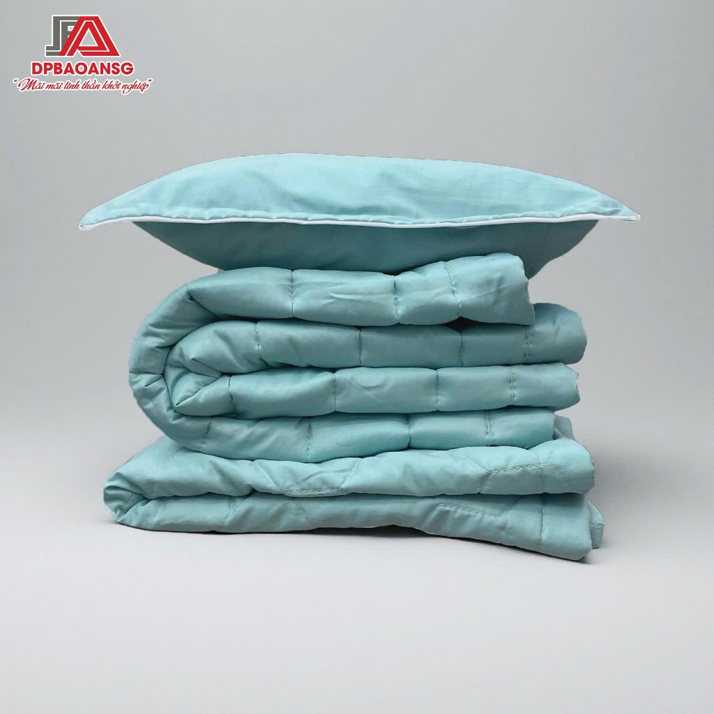 Nệm Bé Mầm Non Ngủ Trưa Vải Cotton Chần Bông Êm Ái - Dễ Gấp Gọn, Màu Xanh Vàng Đỏ