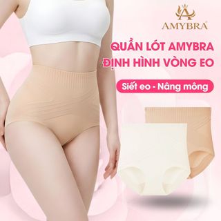 Combo Quần Lót Định Hình Thu Gọn Eo, Quần Định Hình Nâng Mông Không Đường May Cạp Cao AMYBRA N699