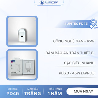 Củ sạc siêu nhanh PD-45W SUPITEC PD45