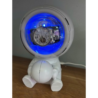 Tủ Hộp Đựng Đồng Hồ Cơ 1 Xoay Đèn Led đổi màu- Chính Hãng Cao Cấp phi hành gia - Hộp Lắc Lên Cót Đồng Hồ Winder Watch