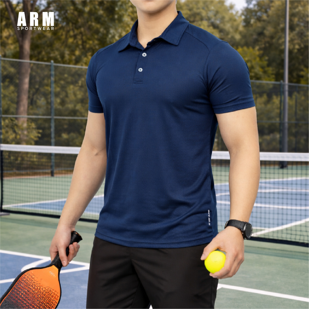 Áo Polo Thể Thao Nam ARM Sportwear DRI-FIT, Áo thể thao đa năng Gym Chạy bộ Pickleball Tennis thoáng khí thấm hút