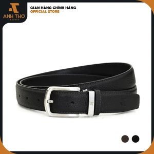 Bản 2.8cm, Thắt lưng da bò Ý nhập khẩu MIKK3-04, khoá hợp kim trắng bạc sang trọng, chất da Ý mềm mại, Anh Tho Leather