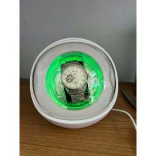 Tủ Hộp Đựng Đồng Hồ Cơ 1 Xoay Đèn Led đổi màu Chính Hãng Cao Cấp - Hộp Lắc Lên Cót Đồng Hồ Winder Watch