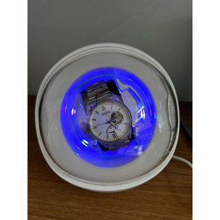 Tủ Hộp Đựng Đồng Hồ Cơ 1 Xoay Đèn Led đổi màu Chính Hãng Cao Cấp - Hộp Lắc Lên Cót Đồng Hồ Winder Watch