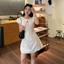CÓ BIGSIZE - Đầm LEXI tay bồng phối cổ tàu buộc nơ có lớp lót trong kèm quần bảo hộ DA251