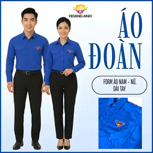 Áo Sơ Mi Đoàn Thanh Niên Dài Tay Ngắn Tay – Vải Kate Thoáng Mát Thấm Hút Mồ Hôi Tốt, Form Áo Đứng [Hàng Loại 1]