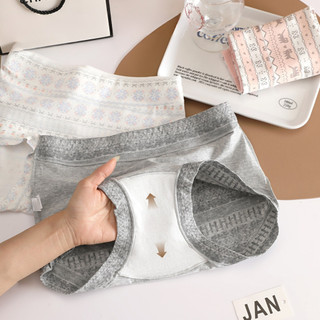Quần Lót Nữ Cotton Cạp Cao Hoạ Tiết Nhí Xinh Xắn, Quần Chip Mềm Thoáng Đáy Dài 2 Lớp King Shop L-5296