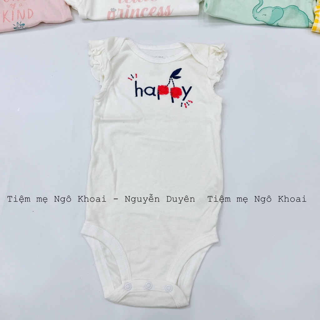 [MD17] 6/9M 7-9kg Body suit hai dây, cánh tiên, ba lỗ cho bé yêu chất liệu cotton mềm mát
