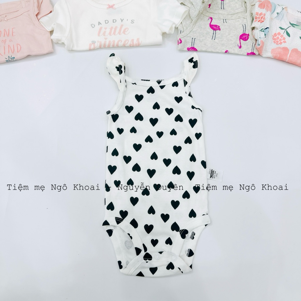 [MD17] 6/9M 7-9kg Body suit hai dây, cánh tiên, ba lỗ cho bé yêu chất liệu cotton mềm mát