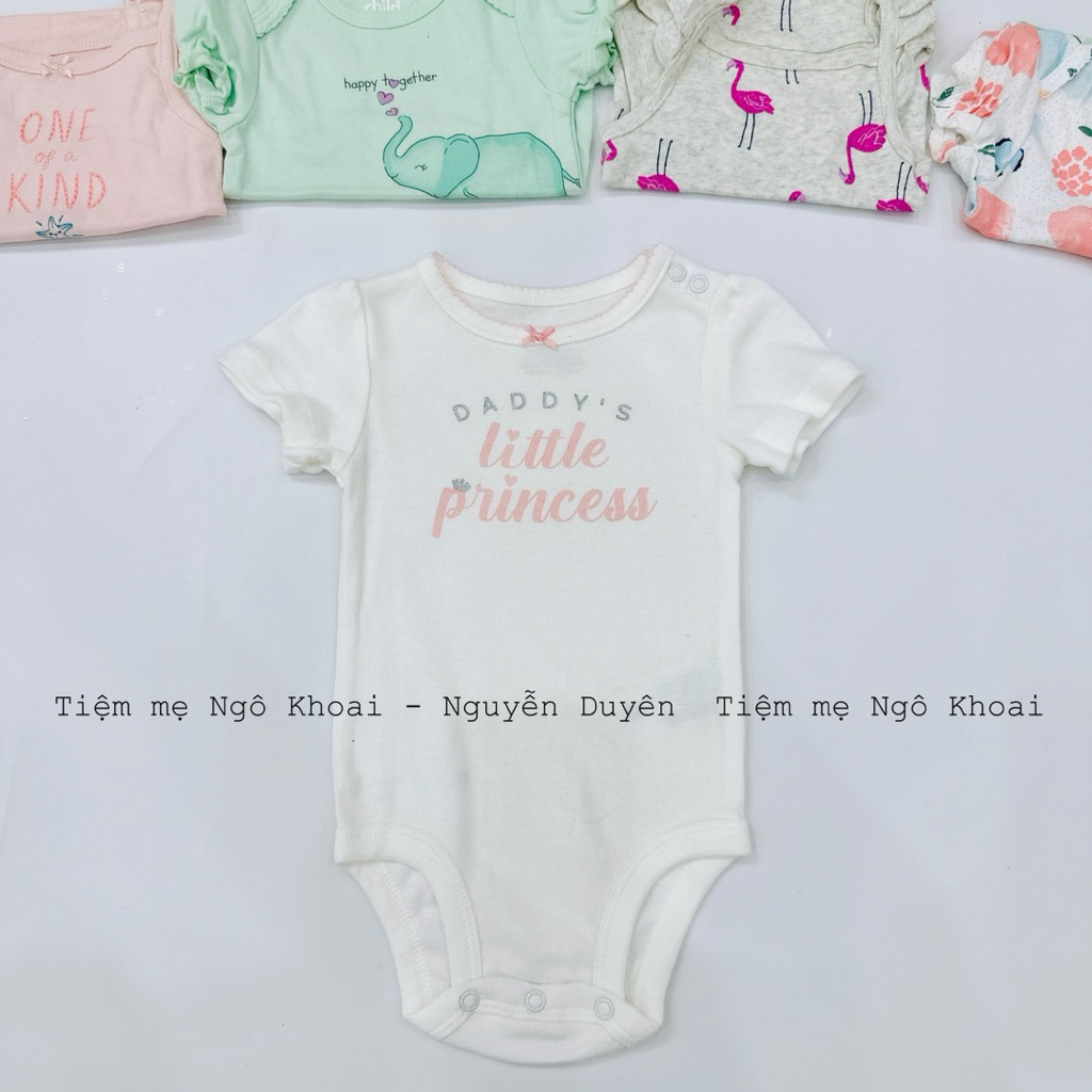 [MD17] 3/6M 7-9kg Body suit hai dây, cánh tiên, ba lỗ cho bé yêu chất liệu cotton mềm mát