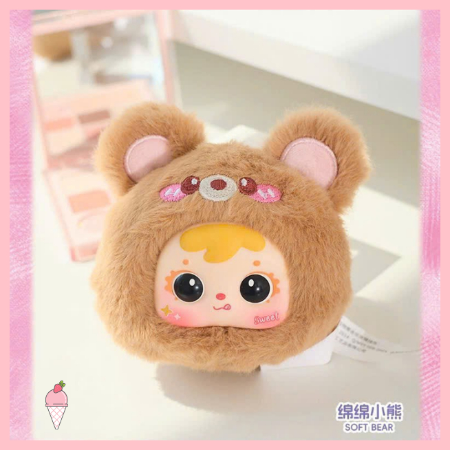 [Hỏa tốc HCM] Blind Box Móc khóa gấu bông Samuel San Xiao Mao Make up Mirror chính hãng