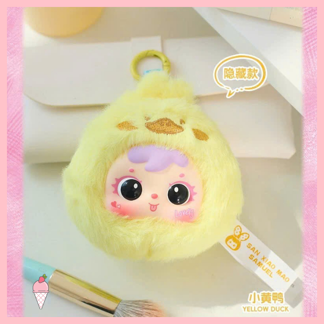 [Hỏa tốc HCM] Blind Box Móc khóa gấu bông Samuel San Xiao Mao Make up Mirror chính hãng