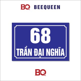 Biển số nhà, biển số phòng, biển số phòng nhà nghỉ, khách sạn chất liệu mica cán alu chống nước