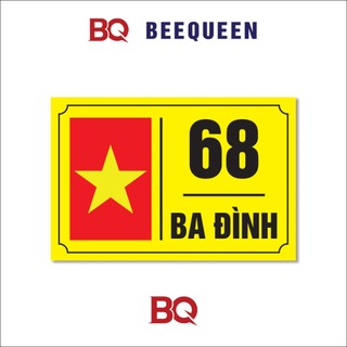 Biển số nhà, biển số phòng, biển số phòng nhà nghỉ, khách sạn chất liệu mica cán alu chống nước