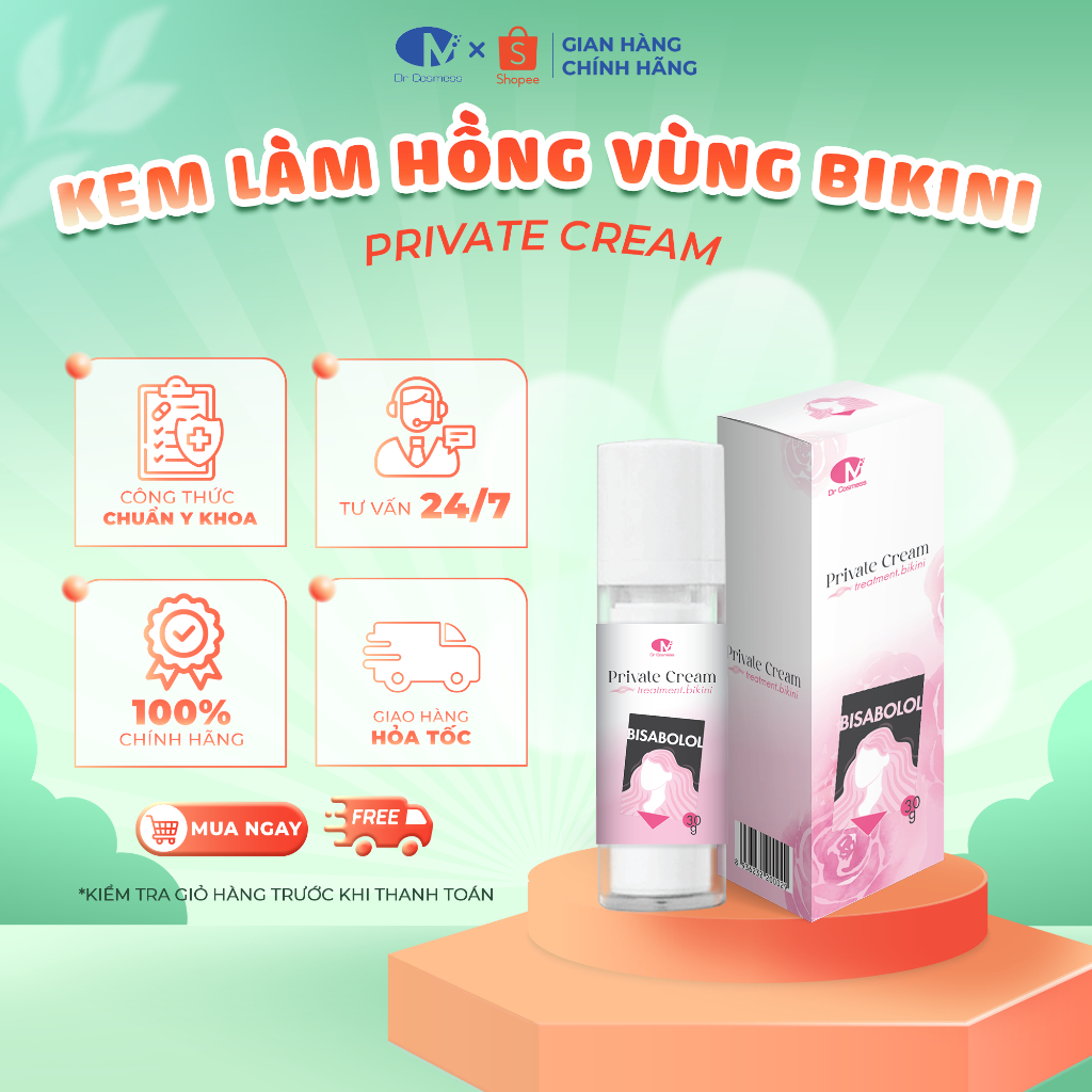 Kem Dưỡng Giảm Thâm Vùng Bikini, Làm Hồng Tự Nhiên Hiệu Quả, An Toàn, Không Gây Kích Ứng Dr Cosmess