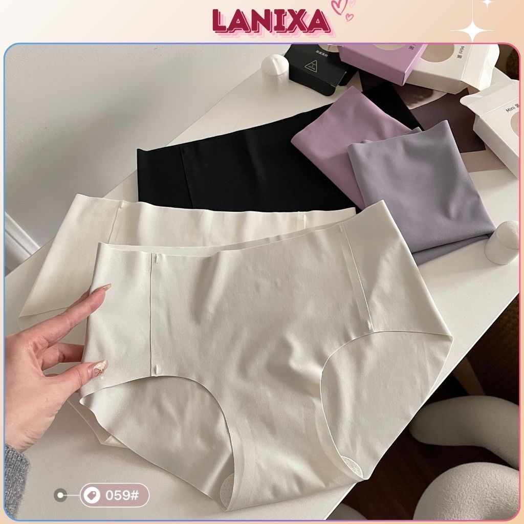 Quần lót nữ su đúc không đường may tàng hình đáy lót lưới thoáng khí cạp vừa tôn dáng LANIXA L059