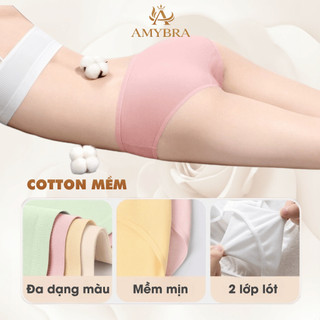 Combo Quần Lót Cotton 1 Lần An Toàn Tiện Lợi, Túi 5 Quần Chip Kháng Khuẩn Phù Hợp Du Lịch, Mẹ Bầu Sau Sinh AMYBRA L594