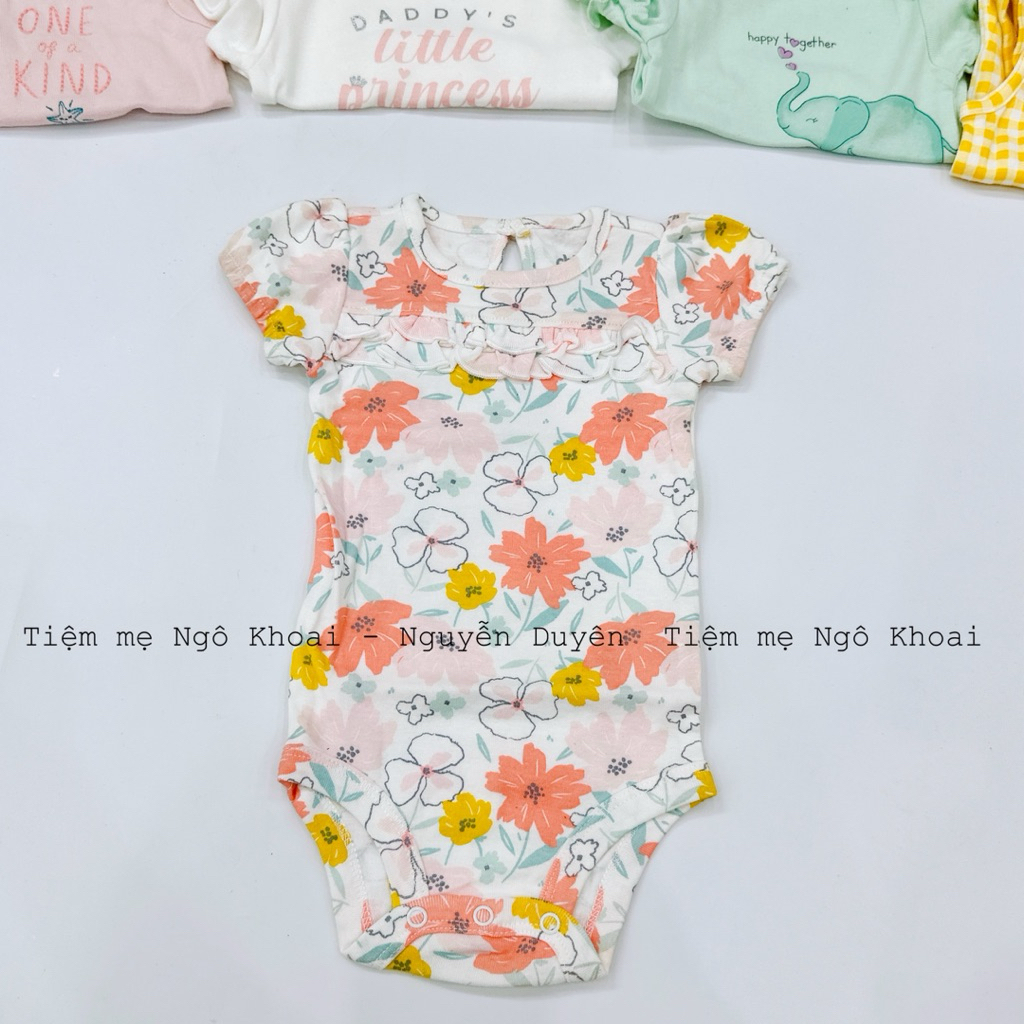 [MD17] 3/6M 7-9kg Body suit hai dây, cánh tiên, ba lỗ cho bé yêu chất liệu cotton mềm mát