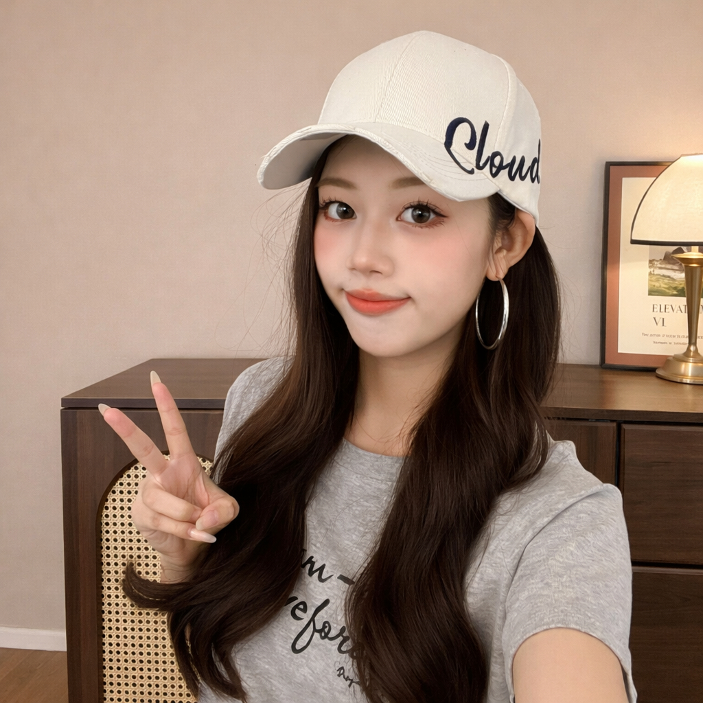 Mũ Lưỡi Trai Nam Nữ Thêu Chữ Cloud, Nón Lưỡi Trai Kaki Dày Dặn Form Cứng Phong Cách Cá Tính Unisex