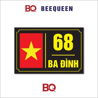 Biển số nhà, biển số phòng, biển số phòng nhà nghỉ, khách sạn chất liệu mica cán alu chống nước