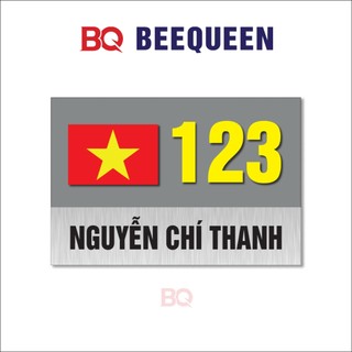 Biển số nhà, biển số phòng, biển số phòng nhà nghỉ, khách sạn chất liệu mica cán alu chống nước