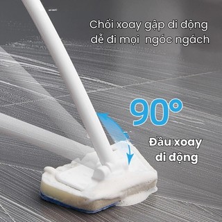 Bàn chải bồn tắm phòng tắm, bàn chải cọ rửa sàn nhà tắm tay cầm dài phục vụ đa năng cho mọi nhà Homie Tech