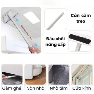 Bàn chải bồn tắm phòng tắm, bàn chải cọ rửa sàn nhà tắm tay cầm dài phục vụ đa năng cho mọi nhà Homie Tech