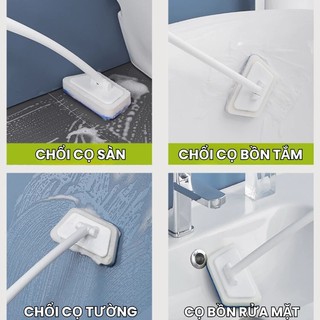 Bàn chải bồn tắm phòng tắm, bàn chải cọ rửa sàn nhà tắm tay cầm dài phục vụ đa năng cho mọi nhà Homie Tech