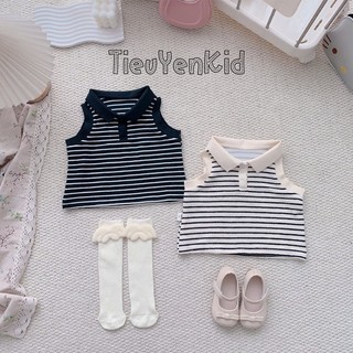 Áo polo hè cho bé kẻ 3 màu 9-26kg A573 Tiểu Yến KID