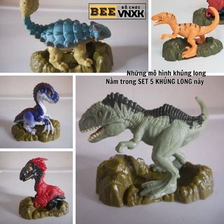 Bộ 5 mô hình khủng long Jurassic World Micro Collection mẫu mới của Mattel - BEE VNXK