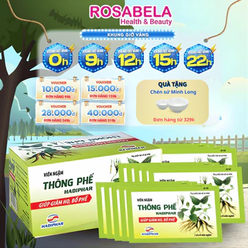 Viên ngậm ho thảo dược bổ phế - Kẹo ngậm giảm ho, làm ấm đường hô hấp (8 viên)