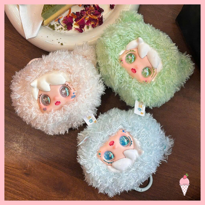 [Hỏa tốc HCM] Móc khóa gâu bông Nabao Dreamy Fluffy Cat Series Blind box chính hãng