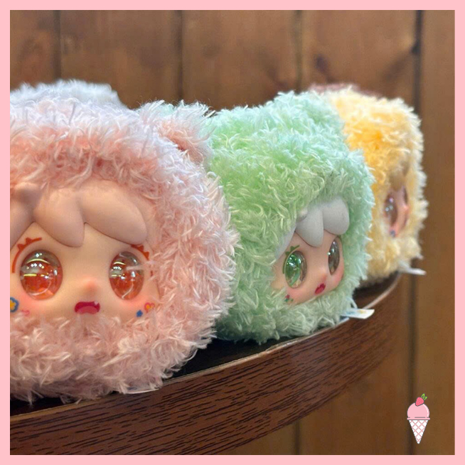 [Hỏa tốc HCM] Móc khóa gâu bông Nabao Dreamy Fluffy Cat Series Blind box chính hãng
