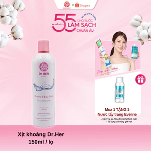 Xịt khoáng làm dịu da Dr Her Paris - 150ml cấp ẩm, làm dịu da