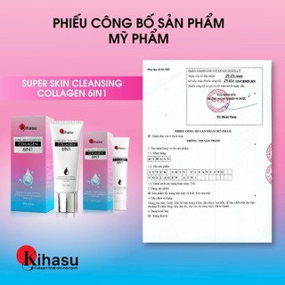 Sữa rửa mặt Rau má Kihasu Size Mini 20ml Sạch Sâu Kiềm Dầu Không Khô Da Dùng Cho Da Dầu Nhờn Mụn