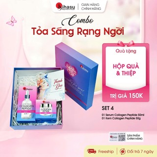 Set Quà Tặng Tỏa Sáng Rạng Ngời Kihasu Collagen 6in1 Quà Tặng Cô Giáo, Mẹ, Bạn Gái, 20/11, Sinh Nhật, 8/3, Valentine