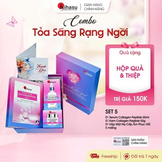 Set Quà Tặng Tỏa Sáng Rạng Ngời Kihasu Collagen 6in1 Quà Tặng Cô Giáo, Mẹ, Bạn Gái, 20/11, Sinh Nhật, 8/3, Valentine
