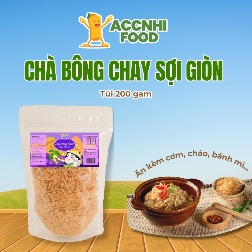 CHÀ BÔNG CHAY SỢI GIÒN - Accnhi Food