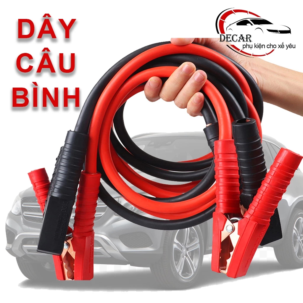 DÂY CÂU BÌNH 2500A CAO CẤP Dây Câu Ắc Quy & Kích Điện Ô Tô - Lõi Đồng Nguyên Chất, Chịu Tải 2500A, Truyền Dẫn Cực Nhanh