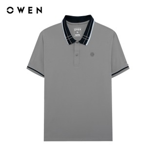 Owen - Áo polo Body Fit APV257009 màu Rêu chất liệu Poly Spandex