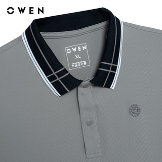 Owen - Áo polo Body Fit APV257009 màu Rêu chất liệu Poly Spandex