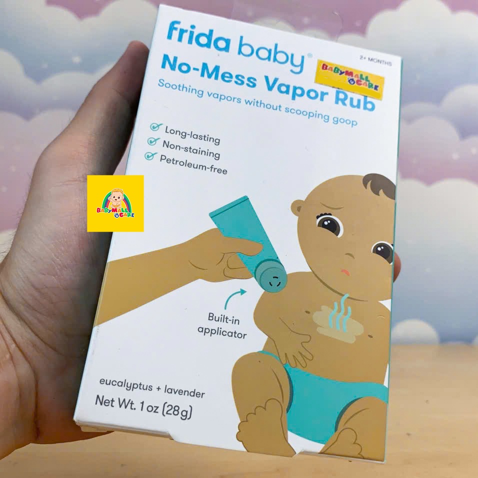 Gel Thoa Ấm Ngực Hương Eucalyptus & Lavender  Frida Baby No-Mess Vapor Rub 28g | Babymall & Care